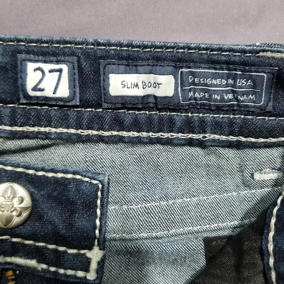 Miss Me Slim Boot Jeans Size 27 - Picture 3 of 6